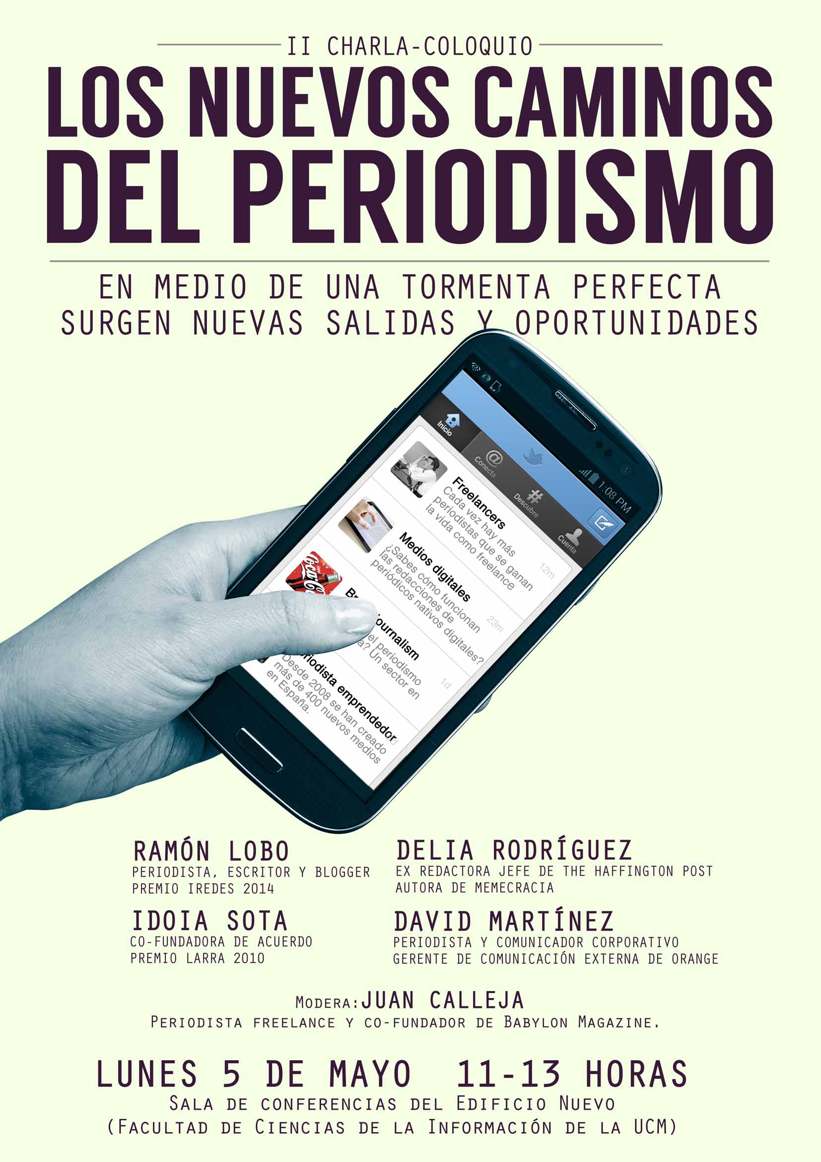 Cartel de la II edicion Los nuevos caminos del periodismo(1)